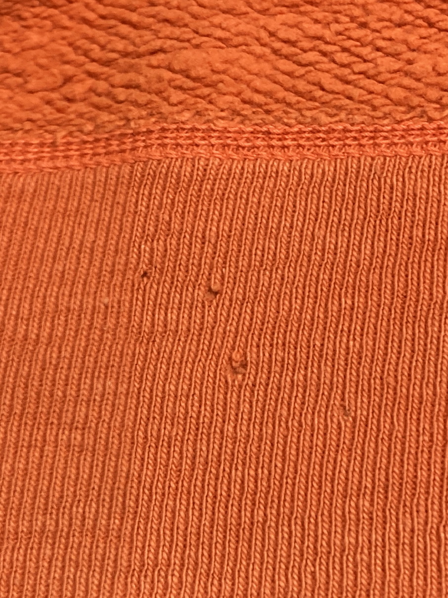 【現状渡し品】【メンズ】 Champion チャンピオン COLLEGE SWEATSHIRT 60'S カレッジ プリント スウェット シャツ 60年代 トレーナー ヴィンテージ 146-251214-em-48-min サイズ：L カラー：オレンジ 万代Net店