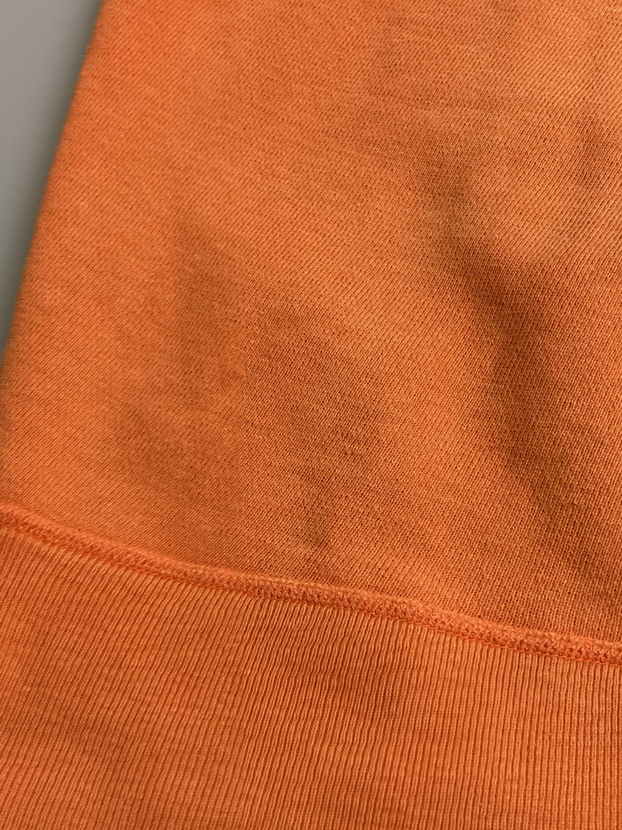 【現状渡し品】【メンズ】 Champion チャンピオン COLLEGE SWEATSHIRT 60'S カレッジ プリント スウェット シャツ 60年代 トレーナー ヴィンテージ 146-251214-em-48-min サイズ：L カラー：オレンジ 万代Net店