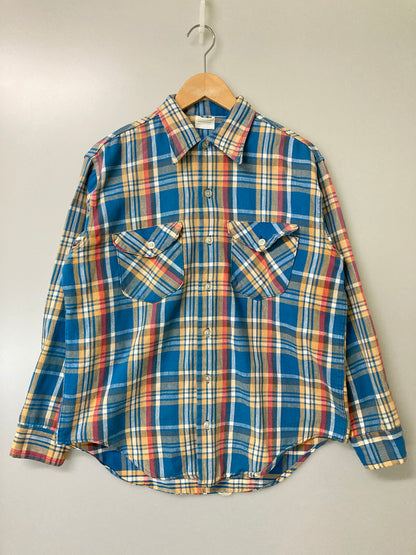 【中古品】【メンズ】 OSHKOSH オシュコシュ FLANNEL SHIRT 70'S フランネルシャツ メンズ トップス 70年代 ヴィンテージ 146-251214-em-46-min カラー：マルチカラー（チェック柄） 万代Net店