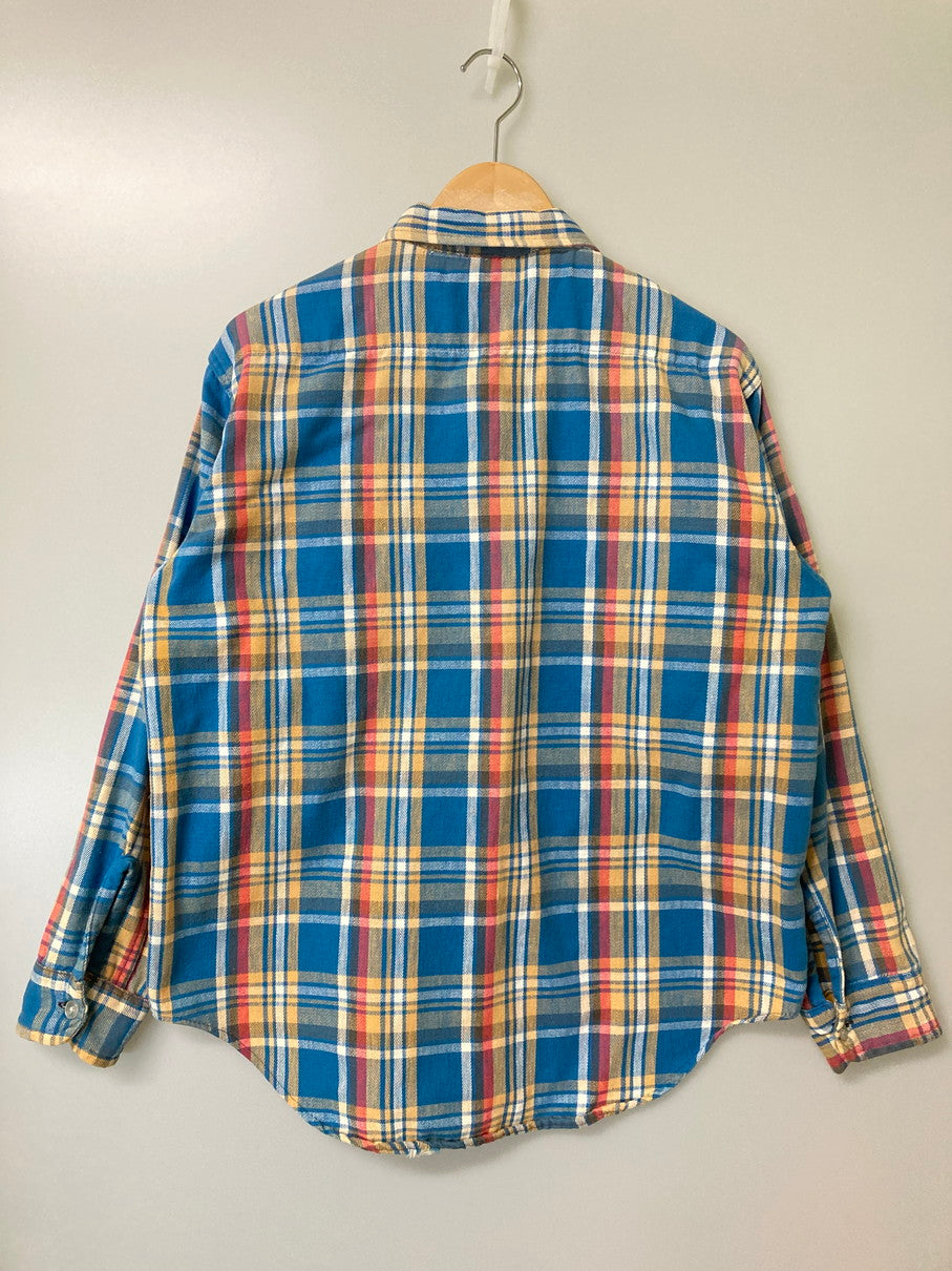 【中古品】【メンズ】 OSHKOSH オシュコシュ FLANNEL SHIRT 70'S フランネルシャツ メンズ トップス 70年代 ヴィンテージ 146-251214-em-46-min カラー：マルチカラー（チェック柄） 万代Net店