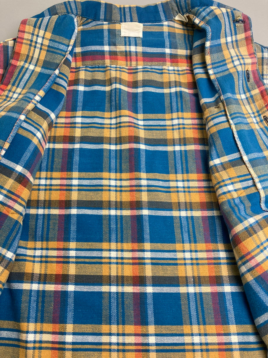 【中古品】【メンズ】 OSHKOSH オシュコシュ FLANNEL SHIRT 70'S フランネルシャツ メンズ トップス 70年代 ヴィンテージ 146-251214-em-46-min カラー：マルチカラー（チェック柄） 万代Net店
