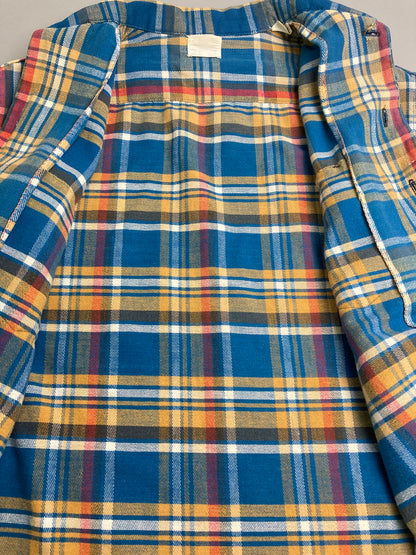 【中古品】【メンズ】 OSHKOSH オシュコシュ FLANNEL SHIRT 70'S フランネルシャツ メンズ トップス 70年代 ヴィンテージ 146-251214-em-46-min カラー：マルチカラー（チェック柄） 万代Net店