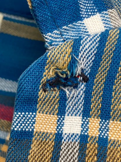 【中古品】【メンズ】 OSHKOSH オシュコシュ FLANNEL SHIRT 70'S フランネルシャツ メンズ トップス 70年代 ヴィンテージ 146-251214-em-46-min カラー：マルチカラー（チェック柄） 万代Net店