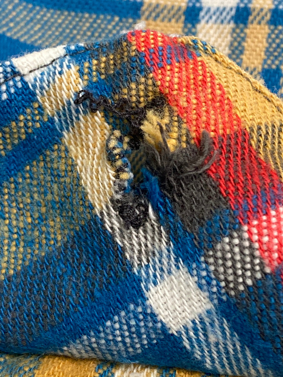 【中古品】【メンズ】 OSHKOSH オシュコシュ FLANNEL SHIRT 70'S フランネルシャツ メンズ トップス 70年代 ヴィンテージ 146-251214-em-46-min カラー：マルチカラー（チェック柄） 万代Net店