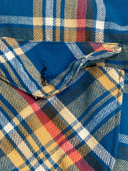 【中古品】【メンズ】 OSHKOSH オシュコシュ FLANNEL SHIRT 70'S フランネルシャツ メンズ トップス 70年代 ヴィンテージ 146-251214-em-46-min カラー：マルチカラー（チェック柄） 万代Net店
