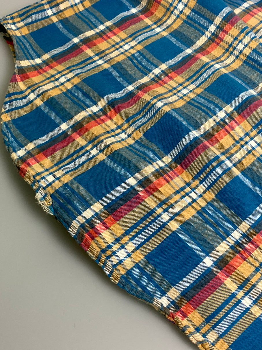 【中古品】【メンズ】 OSHKOSH オシュコシュ FLANNEL SHIRT 70'S フランネルシャツ メンズ トップス 70年代 ヴィンテージ 146-251214-em-46-min カラー：マルチカラー（チェック柄） 万代Net店