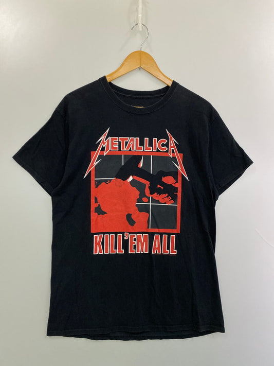 【中古品】【メンズ】 METALLICA KILL'EM ALL 2007 TEE プリント Tシャツ メンズ トップス メタリカ バンド ヘヴィメタル 146-251216-em-17-min サイズ：L カラー：ブラック 万代Net店