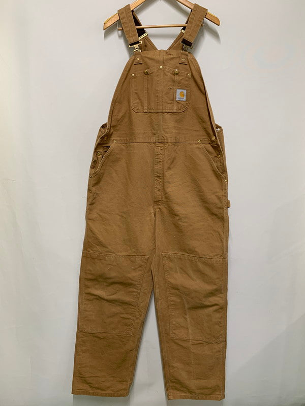 【中古品】【メンズ】 Carhartt カーハート ダブルニー オーバーオール R01 BRN オールインワン ツナギ サロペット 157-251216-em-45-min サイズ：44×34 カラー：ブラウン 万代Net店