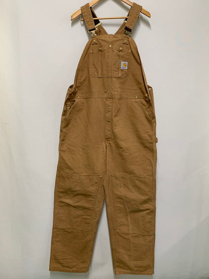 【中古品】【メンズ】 Carhartt カーハート ダブルニー オーバーオール R01 BRN オールインワン ツナギ サロペット 157-251216-em-45-min サイズ：44×34 カラー：ブラウン 万代Net店