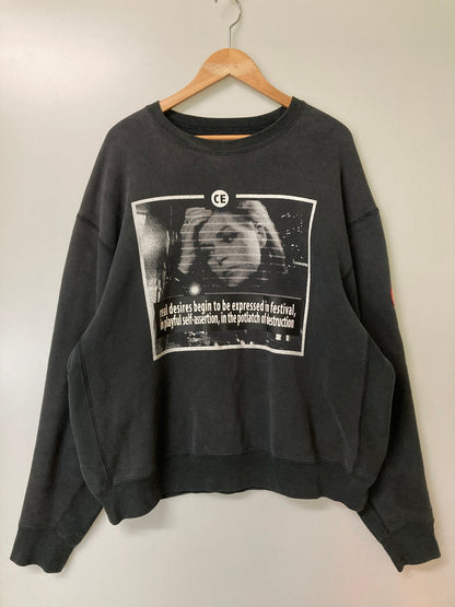【中古品】【メンズ】 C.E CAVEMPT シーイー キャブエンプト GRAPHIC SWEATSHIRT グラフィック スウェット シャツ メンズ トップス トレーナー 142-251214-em-45-min サイズ：L カラー：ブラック 万代Net店
