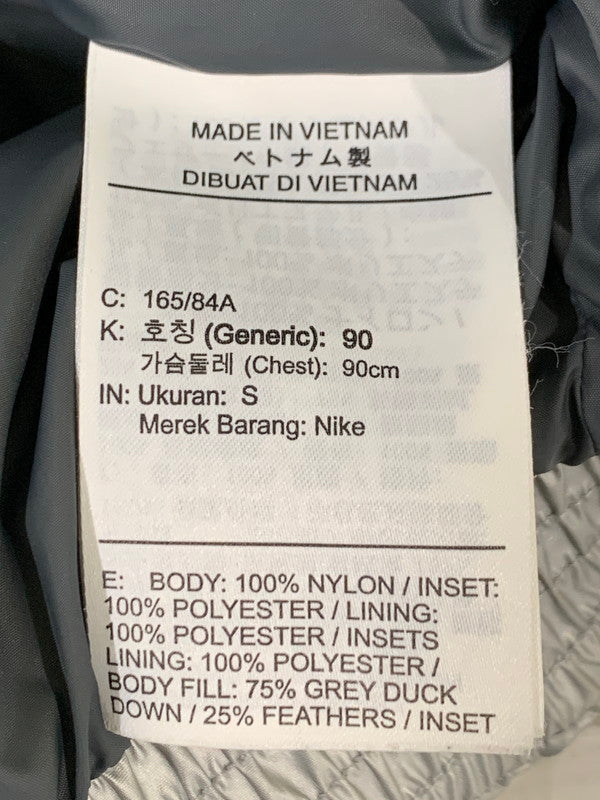 【現状渡し品】【メンズ】 NIKE ナイキ FILL DOWN AOP HOODIE JACKET BV4710-096 19AW フィル ダウン フーディー ジャケット スポーツウエア メンズ アウター 148-251216-em-55-min サイズ：S カラー：シルバー 万代Net店
