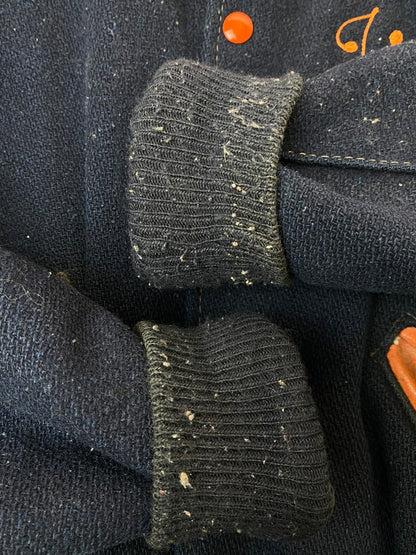 【現状渡し品】【メンズ】 DELONG デロング WOOL VARSITY JACKET 70-80'S ウール バーシティー ジャケット メンズ アウター ブルゾン 146-251216-em-21-min カラー：ネイビー 万代Net店