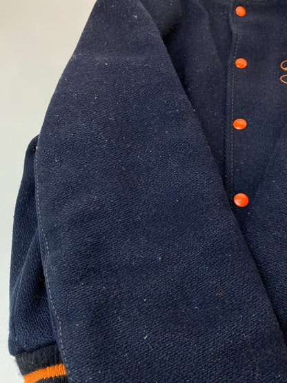 【現状渡し品】【メンズ】 DELONG デロング WOOL VARSITY JACKET 70-80'S ウール バーシティー ジャケット メンズ アウター ブルゾン 146-251216-em-21-min カラー：ネイビー 万代Net店