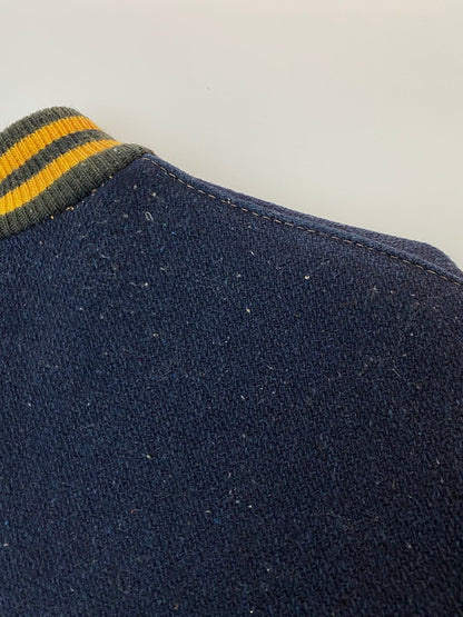 【現状渡し品】【メンズ】 DELONG デロング WOOL VARSITY JACKET 70-80'S ウール バーシティー ジャケット メンズ アウター ブルゾン 146-251216-em-21-min カラー：ネイビー 万代Net店