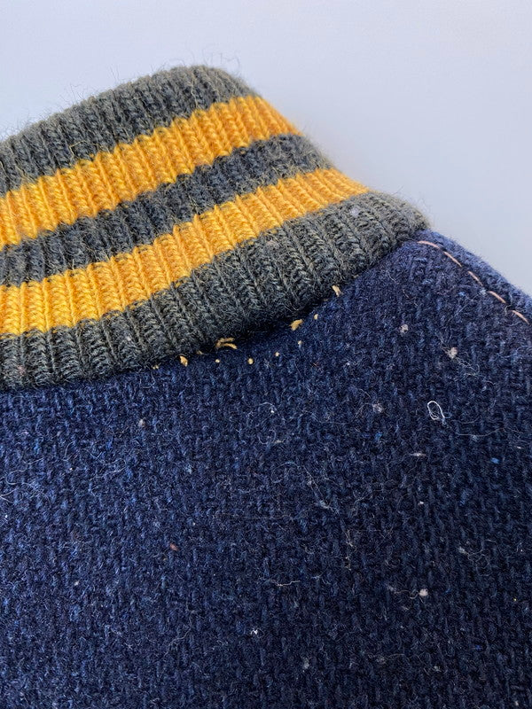 【現状渡し品】【メンズ】 DELONG デロング WOOL VARSITY JACKET 70-80'S ウール バーシティー ジャケット メンズ アウター ブルゾン 146-251216-em-21-min カラー：ネイビー 万代Net店