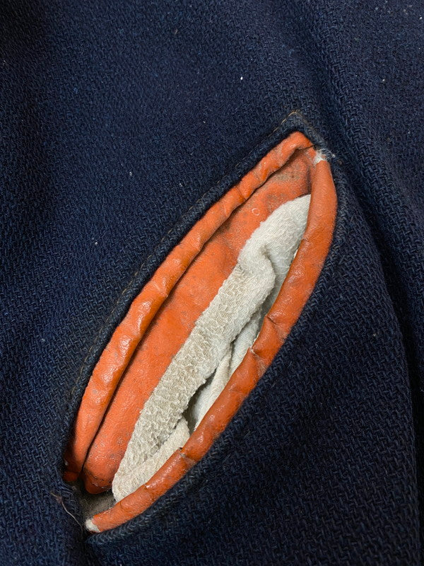 【現状渡し品】【メンズ】 DELONG デロング WOOL VARSITY JACKET 70-80'S ウール バーシティー ジャケット メンズ アウター ブルゾン 146-251216-em-21-min カラー：ネイビー 万代Net店