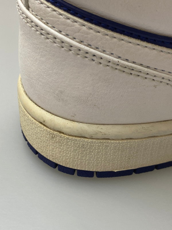 【中古品】【メンズ】 NIKE ナイキ AIR JORDAN 1 MID WHITE NAVY YELLOW 554724-131 エアジョーダン1 ミッド メンズ スニーカー 靴 シューズ 160-251216-em-29-min サイズ：26.0cm カラー：ホワイト/ネイビー/イエロー 万代Net店