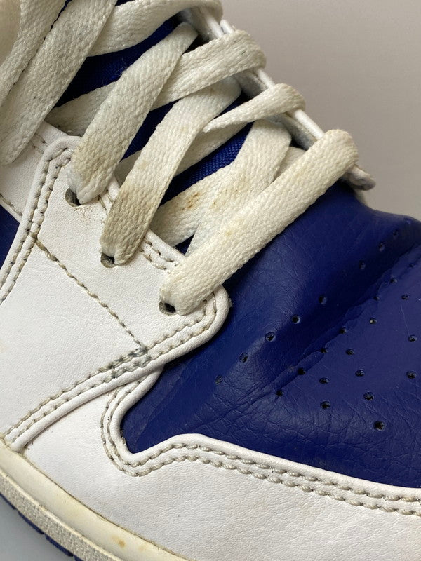 【中古品】【メンズ】 NIKE ナイキ AIR JORDAN 1 MID WHITE NAVY YELLOW 554724-131 エアジョーダン1 ミッド メンズ スニーカー 靴 シューズ 160-251216-em-29-min サイズ：26.0cm カラー：ホワイト/ネイビー/イエロー 万代Net店