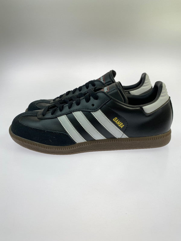 【中古品】【メンズ】 adidas アディダス ADIDAS 019000 SAMBA LEATHER CORE BLACK サンバ レザー メンズ シューズ スニーカー 靴 161-251218-em-06-min サイズ：26.5cm カラー：コアブラック 万代Net店