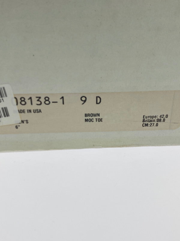 【中古品】【メンズ】 RED WING レッドウィング 6INCH CLASSIC MOC 8138 ６インチ クラシック モック メンズ レザー ブーツ 靴 シューズ 164-251218-em-14-min サイズ：27.0cm カラー：ブライアー オイルスリック 万代Net店