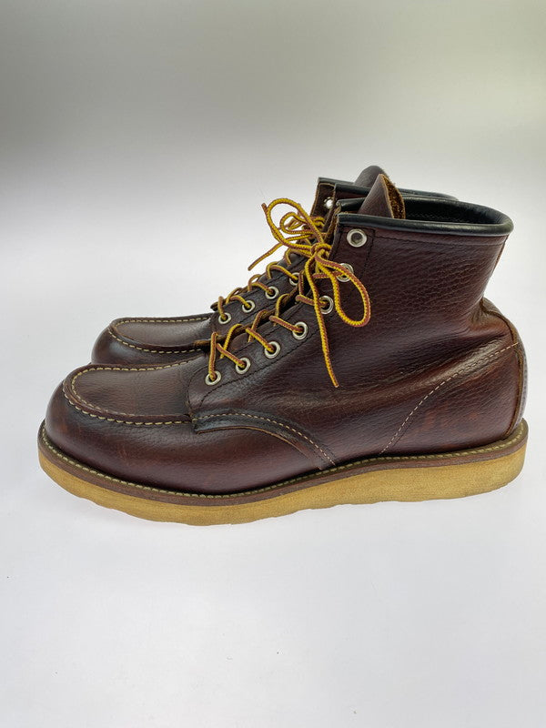 【中古品】【メンズ】 RED WING レッドウィング 6INCH CLASSIC MOC 8138 ６インチ クラシック モック メンズ レザー ブーツ 靴 シューズ 164-251218-em-14-min サイズ：27.0cm カラー：ブライアー オイルスリック 万代Net店