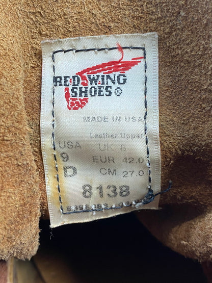 【中古品】【メンズ】 RED WING レッドウィング 6INCH CLASSIC MOC 8138 ６インチ クラシック モック メンズ レザー ブーツ 靴 シューズ 164-251218-em-14-min サイズ：27.0cm カラー：ブライアー オイルスリック 万代Net店