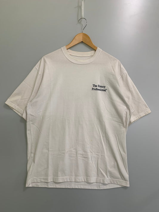【中古品】【メンズ】 THE ENNOY PROFESSIONAL エンノイプロフェッショナル 21SS クルーネック ロゴ Tシャツ 半袖 メンズ 140-251216-em-53-min サイズ：XL カラー：ホワイト 万代Net店
