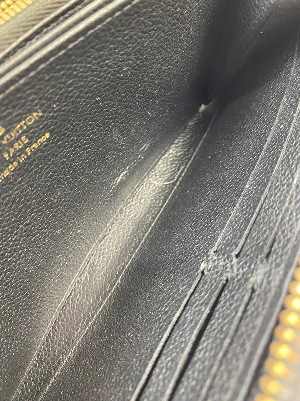 【現状渡し品】【メンズ/レディース】 LOUIS VUITTON ルイ・ヴィトン モノグラム アンプラント ジッピーウォレット M61684 長財布 メンズ レディース 小物 179-251223-em-01-min カラー：ブラック 万代Net店