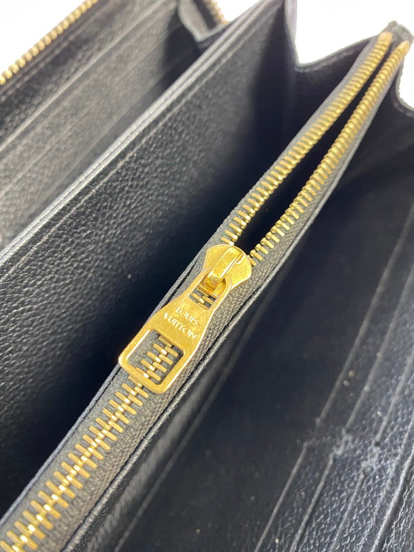【現状渡し品】【メンズ/レディース】 LOUIS VUITTON ルイ・ヴィトン モノグラム アンプラント ジッピーウォレット M61684 長財布 メンズ レディース 小物 179-251223-em-01-min カラー：ブラック 万代Net店