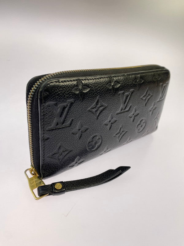 【現状渡し品】【メンズ/レディース】 LOUIS VUITTON ルイ・ヴィトン モノグラム アンプラント ジッピーウォレット M61684 長財布 メンズ レディース 小物 179-251223-em-01-min カラー：ブラック 万代Net店