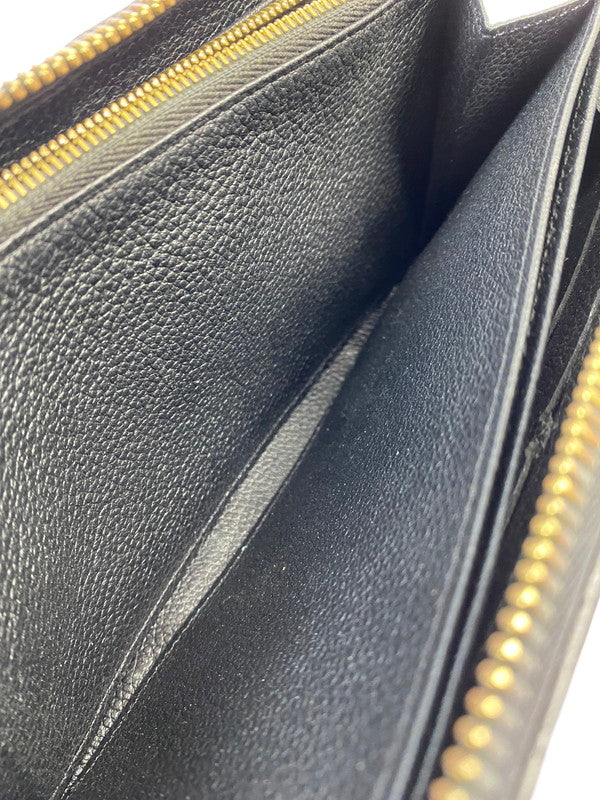 【現状渡し品】【メンズ/レディース】 LOUIS VUITTON ルイ・ヴィトン モノグラム アンプラント ジッピーウォレット M61684 長財布 メンズ レディース 小物 179-251223-em-01-min カラー：ブラック 万代Net店
