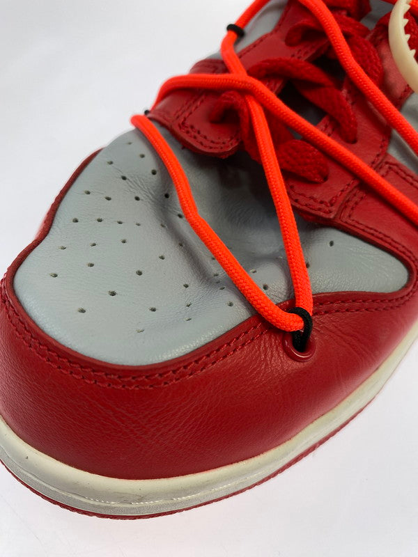 【中古品】【メンズ】 NIKE ナイキ × OFF-WHITE オフホワイト DUNK LOW UNIVERSITY RED WOLF GREY CT0856 600 ダンク ロー スニーカー メンズ シューズ 靴 160-251218-em-02-min サイズ：28.5cm カラー：UNIVERSITY RED / WOLF GREY 万代Net店