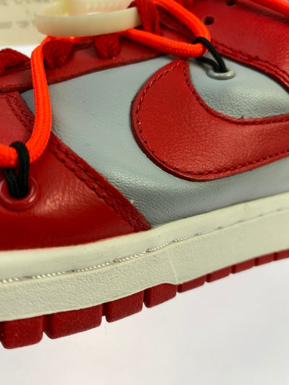 【中古品】【メンズ】 NIKE ナイキ × OFF-WHITE オフホワイト DUNK LOW UNIVERSITY RED WOLF GREY CT0856 600 ダンク ロー スニーカー メンズ シューズ 靴 160-251218-em-02-min サイズ：28.5cm カラー：UNIVERSITY RED / WOLF GREY 万代Net店