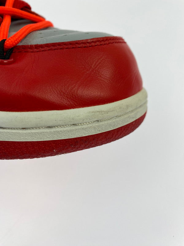 【中古品】【メンズ】 NIKE ナイキ × OFF-WHITE オフホワイト DUNK LOW UNIVERSITY RED WOLF GREY CT0856 600 ダンク ロー スニーカー メンズ シューズ 靴 160-251218-em-02-min サイズ：28.5cm カラー：UNIVERSITY RED / WOLF GREY 万代Net店