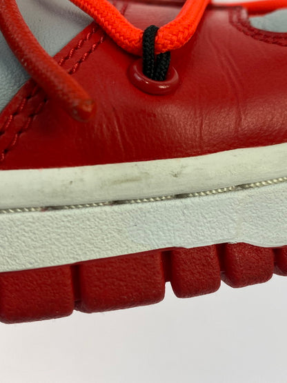 【中古品】【メンズ】 NIKE ナイキ × OFF-WHITE オフホワイト DUNK LOW UNIVERSITY RED WOLF GREY CT0856 600 ダンク ロー スニーカー メンズ シューズ 靴 160-251218-em-02-min サイズ：28.5cm カラー：UNIVERSITY RED / WOLF GREY 万代Net店