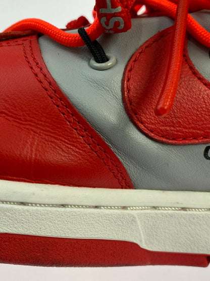 【中古品】【メンズ】 NIKE ナイキ × OFF-WHITE オフホワイト DUNK LOW UNIVERSITY RED WOLF GREY CT0856 600 ダンク ロー スニーカー メンズ シューズ 靴 160-251218-em-02-min サイズ：28.5cm カラー：UNIVERSITY RED / WOLF GREY 万代Net店