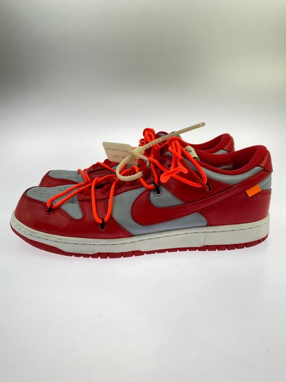 【中古品】【メンズ】 NIKE ナイキ × OFF-WHITE オフホワイト DUNK LOW UNIVERSITY RED WOLF GREY CT0856 600 ダンク ロー スニーカー メンズ シューズ 靴 160-251218-em-02-min サイズ：28.5cm カラー：UNIVERSITY RED / WOLF GREY 万代Net店
