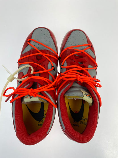 【中古品】【メンズ】 NIKE ナイキ × OFF-WHITE オフホワイト DUNK LOW UNIVERSITY RED WOLF GREY CT0856 600 ダンク ロー スニーカー メンズ シューズ 靴 160-251218-em-02-min サイズ：28.5cm カラー：UNIVERSITY RED / WOLF GREY 万代Net店