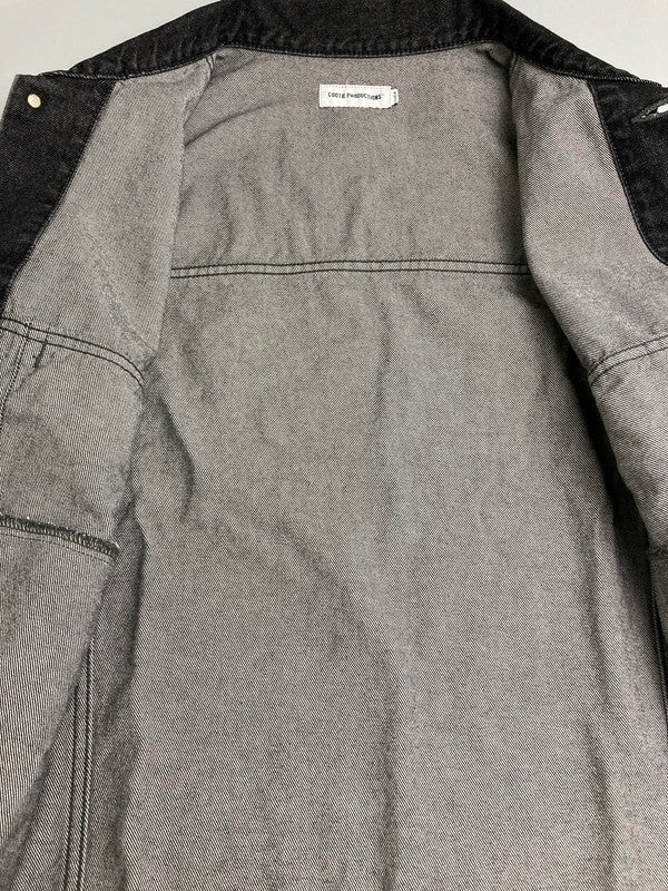 【中古美品】【メンズ】 COOTIE PRODUCTION クーティープロダクションズ 3RD TYPE DENIM JACKET CTE-24S202 デニムジャケット アウター 142-251216-jt-12-min サイズ：XL カラー：ブラック 万代Net店