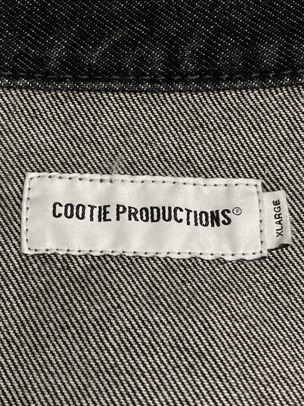 【中古美品】【メンズ】 COOTIE PRODUCTION クーティープロダクションズ 3RD TYPE DENIM JACKET CTE-24S202 デニムジャケット アウター 142-251216-jt-12-min サイズ：XL カラー：ブラック 万代Net店