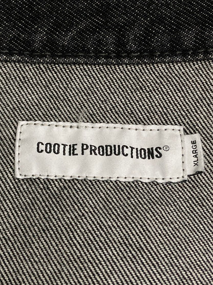 【中古美品】【メンズ】 COOTIE PRODUCTION クーティープロダクションズ 3RD TYPE DENIM JACKET CTE-24S202 デニムジャケット アウター 142-251216-jt-12-min サイズ：XL カラー：ブラック 万代Net店