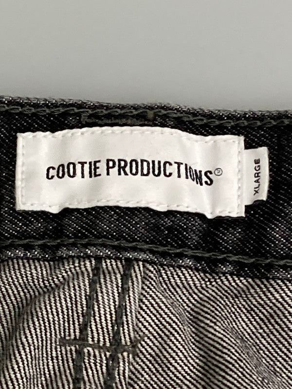 【中古美品】【メンズ】 COOTIE PRODUCTION クーティープロダクションズ 5 POCKET BAGGY DENIM PANTS CTE-24S104 5ポケット バギー デニムパンツ ボトムス 153-251216-jt-19-min サイズ：XL カラー：ブラックインディゴ 万代Net店