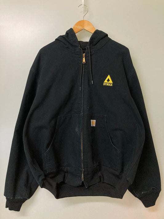【中古品】【メンズ】 Carhartt カーハート 90年代 DYMAX LOGO ACTIVE JACKET ロゴ アクティブ ジャケット アウター 146-251216-jt-08-min カラー：ブラック 万代Net店