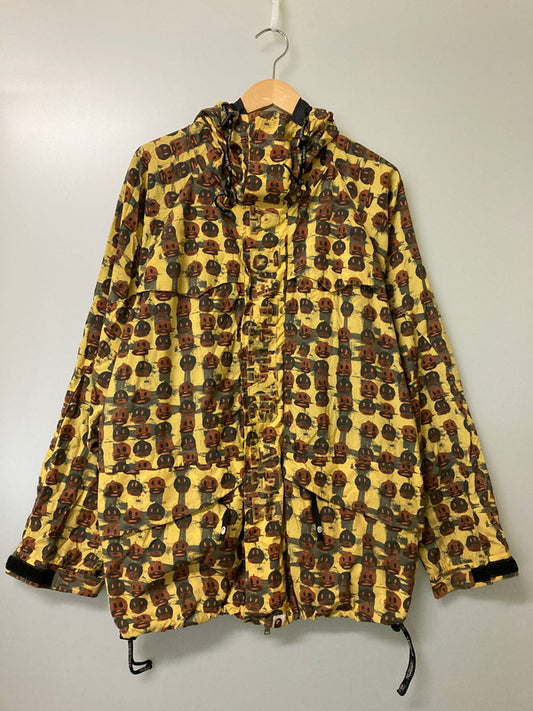 【中古品】【メンズ】 A BATHING APE アベイシングエイプ PEEL SLOWLY AND SEE ×GARY PANTHER JACKET ピール スローリー アンド シー ゲイリー パンサー ジャケット アウター 142-251216-jt-10-min サイズ：M カラー：イエロー系 万代Net店