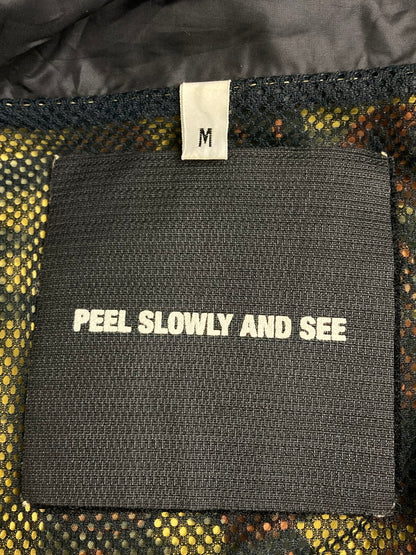 【中古品】【メンズ】 A BATHING APE アベイシングエイプ PEEL SLOWLY AND SEE ×GARY PANTHER JACKET ピール スローリー アンド シー ゲイリー パンサー ジャケット アウター 142-251216-jt-10-min サイズ：M カラー：イエロー系 万代Net店