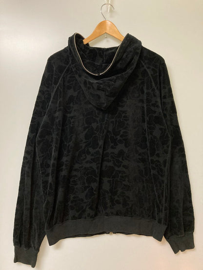 【中古品】【メンズ】 A BATHING APE アベイシングエイプ 2000年代 FULL ZIP JACQUARD HOODIE フルジップ ジャガード フーディ トップス 142-251216-jt-03-min サイズ：L カラー：ブラック 万代Net店
