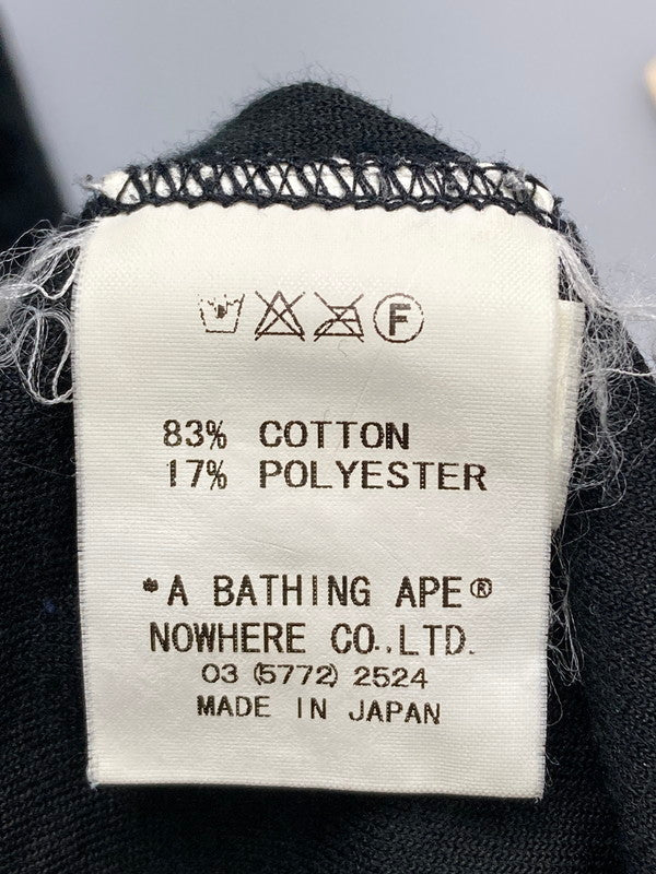 【中古品】【メンズ】 A BATHING APE アベイシングエイプ 2000年代 FULL ZIP JACQUARD HOODIE フルジップ ジャガード フーディ トップス 142-251216-jt-03-min サイズ：L カラー：ブラック 万代Net店