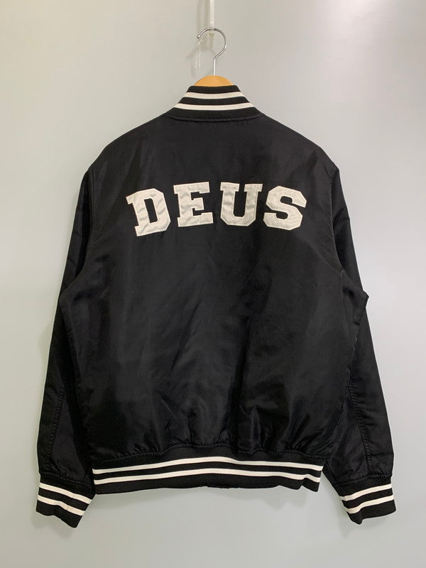【中古品】【メンズ】 DEUS EX MACHINA デウスエクスマキナ スタジャン メンズ アウター スタジアムジャンパー ジャケット 142-251216-em-37-min サイズ：M カラー：ブラック 万代Net店