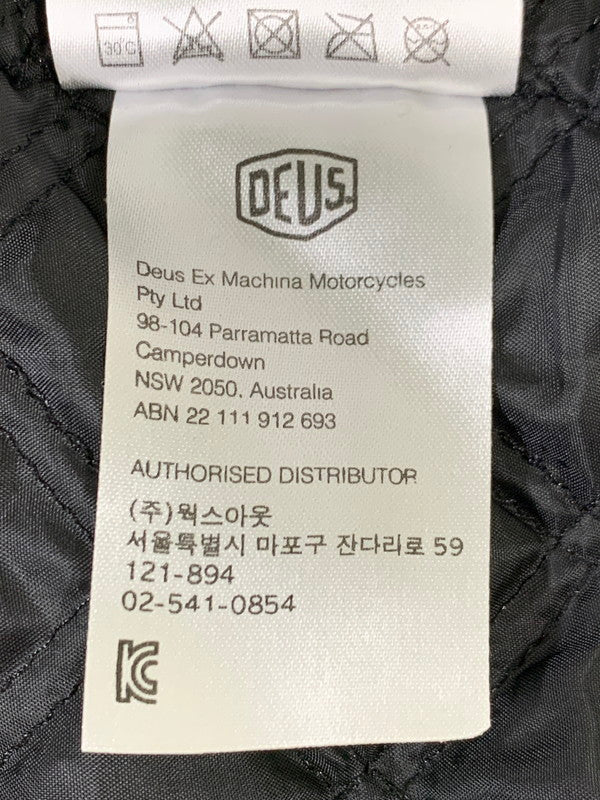 【中古品】【メンズ】 DEUS EX MACHINA デウスエクスマキナ スタジャン メンズ アウター スタジアムジャンパー ジャケット 142-251216-em-37-min サイズ：M カラー：ブラック 万代Net店