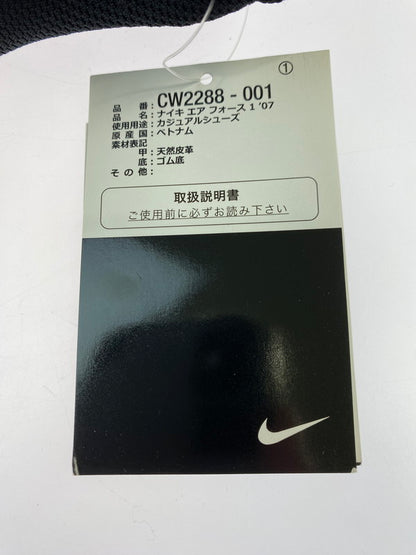 【中古美品】【メンズ】 NIKE ナイキ AIR FORCE 1 LOW '07 BLACK BLACK CW2288-001 エア フォースワン ロー 07 スニーカー メンズ 靴 シューズ 160-251218-em-03-min サイズ：28.0cm カラー：ブラック 万代Net店